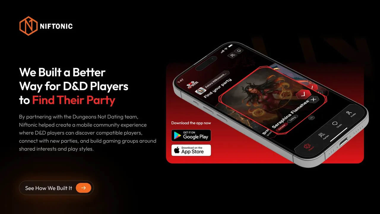 Dungeons Not Dating app by Niftonic