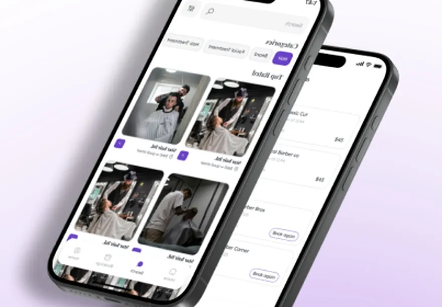 Trimzic app screens