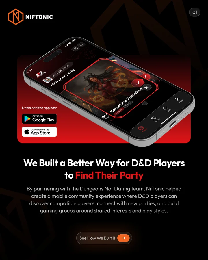 Dungeons Not Dating app by Niftonic