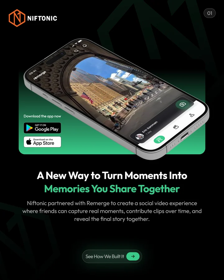 Remerge app by Niftonic