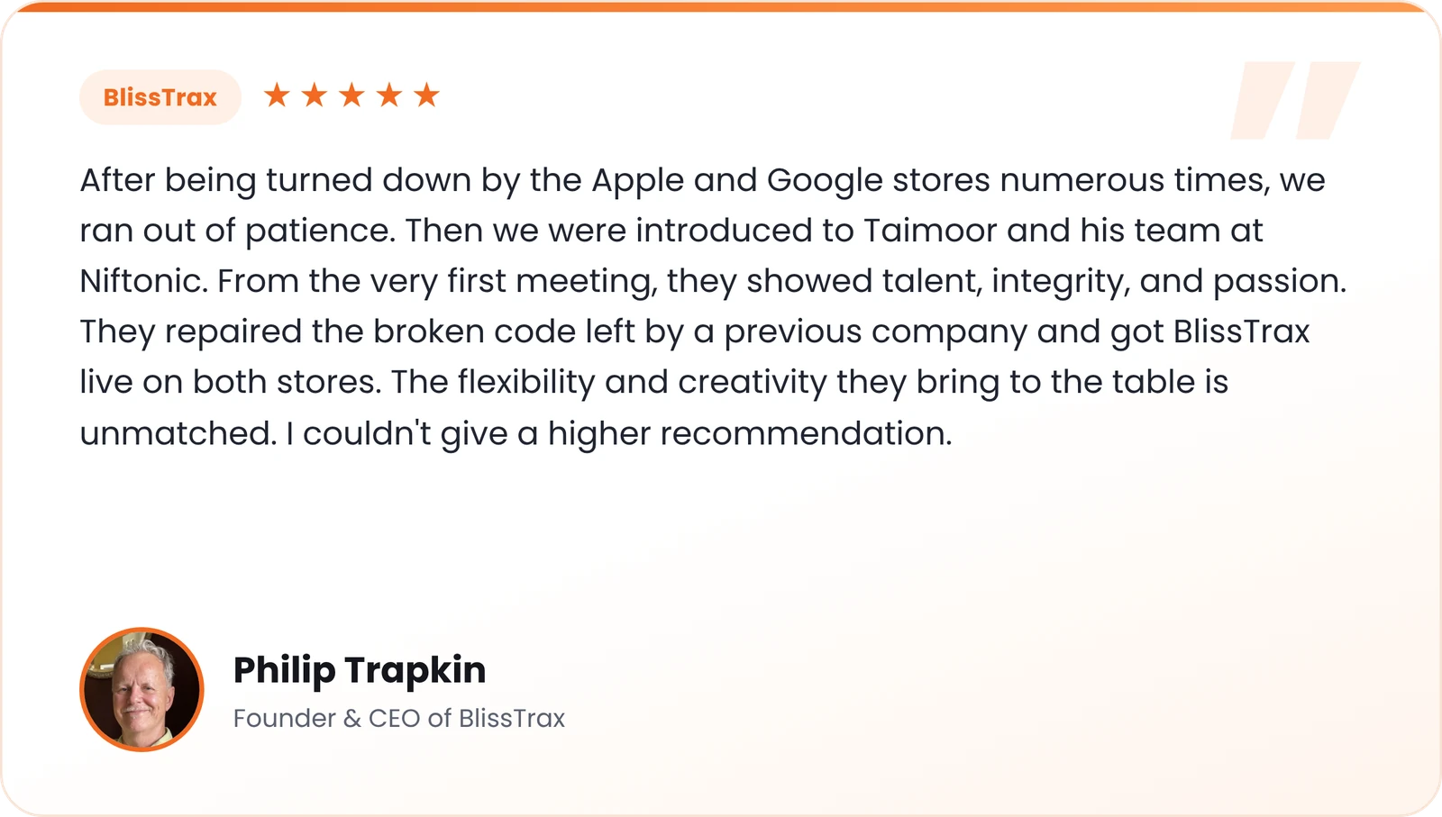 Philip Trapkin – Founder & CEO of BlissTrax